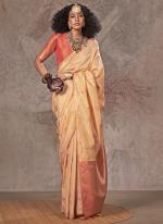 Silk Beige Casual Wear Weaving Saree